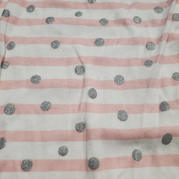 Gerber Baby Girl Cotton Sleep Sack Pink Striped Silver Sparkle Polka Dot Infant - Picture 7 of 7